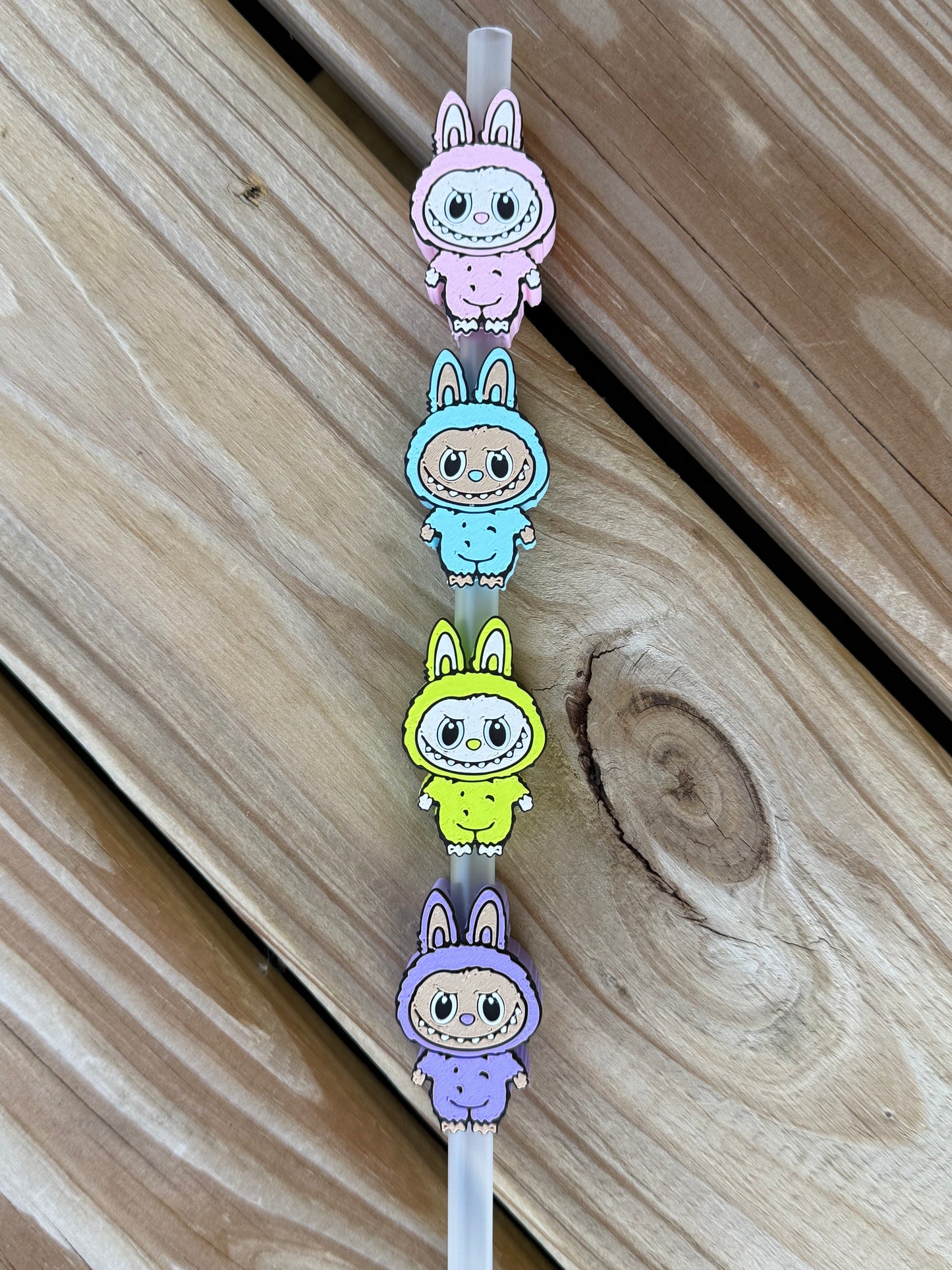 Labubu  - 3d Straw Topper
