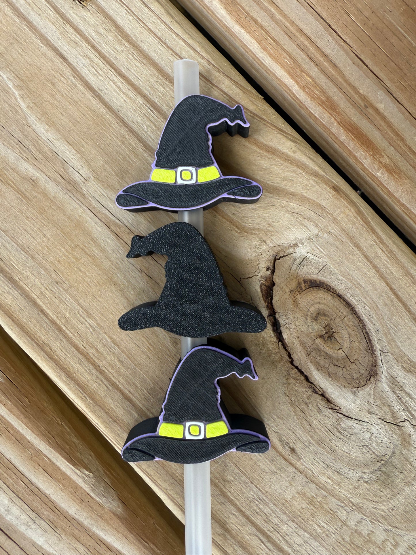 Witch Hat - 3d Straw Topper