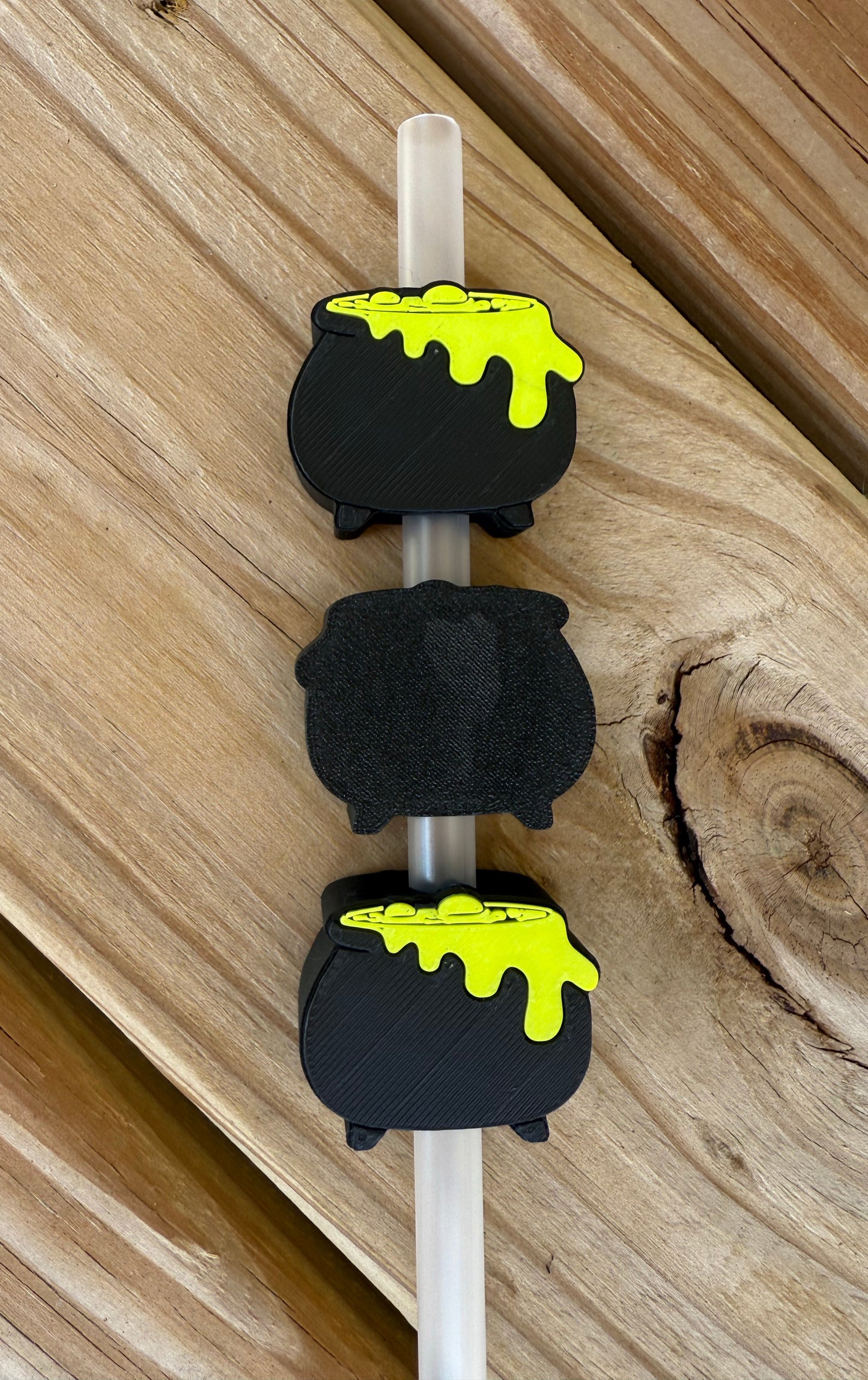 Cauldron - 3d Straw Topper