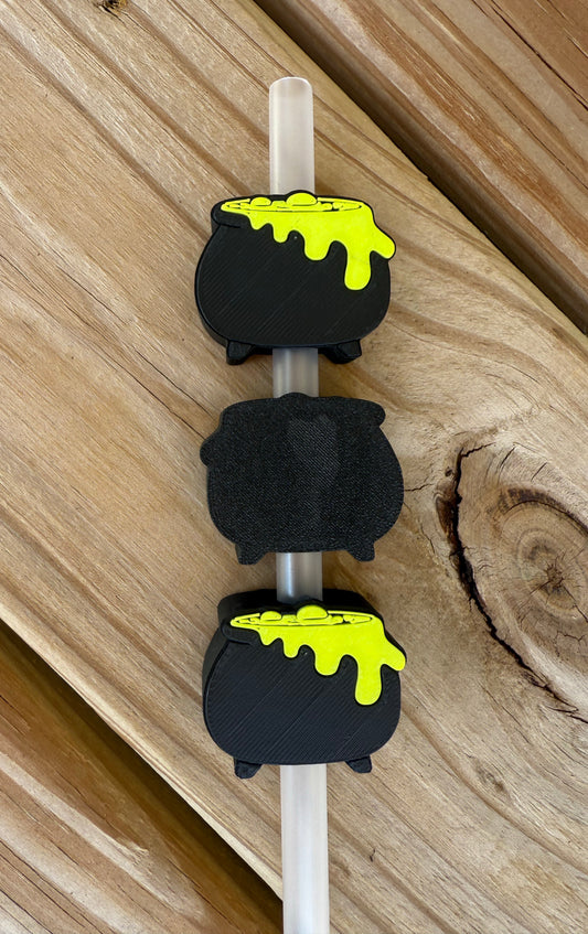 Cauldron - 3d Straw Topper