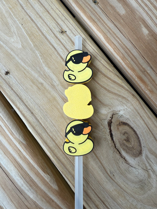 Cool Ducky - 3d Straw Topper