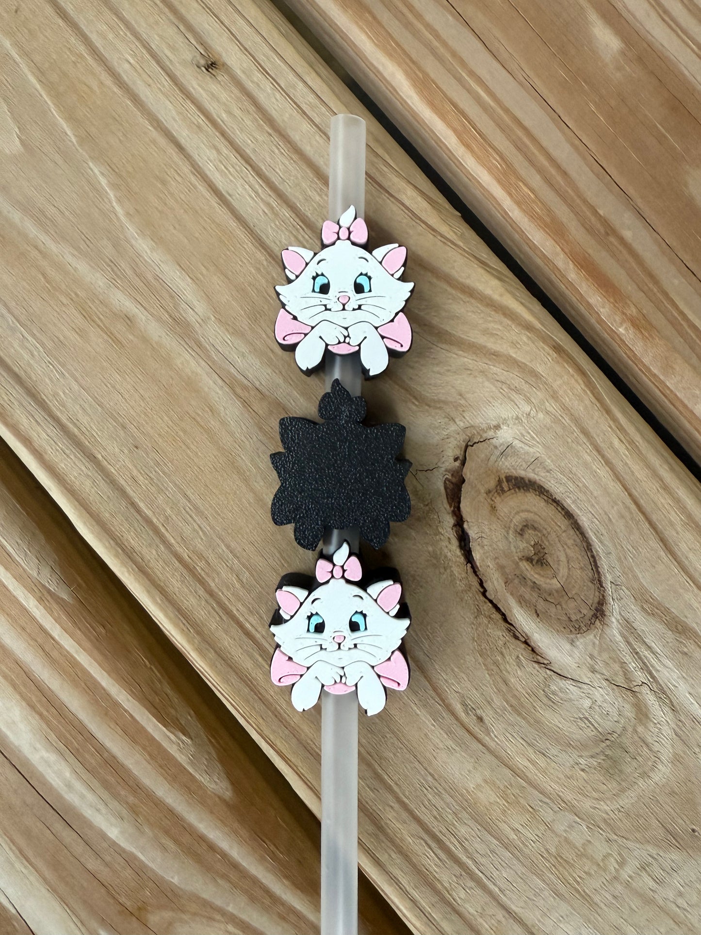 Marie Cat - 3d Straw Topper