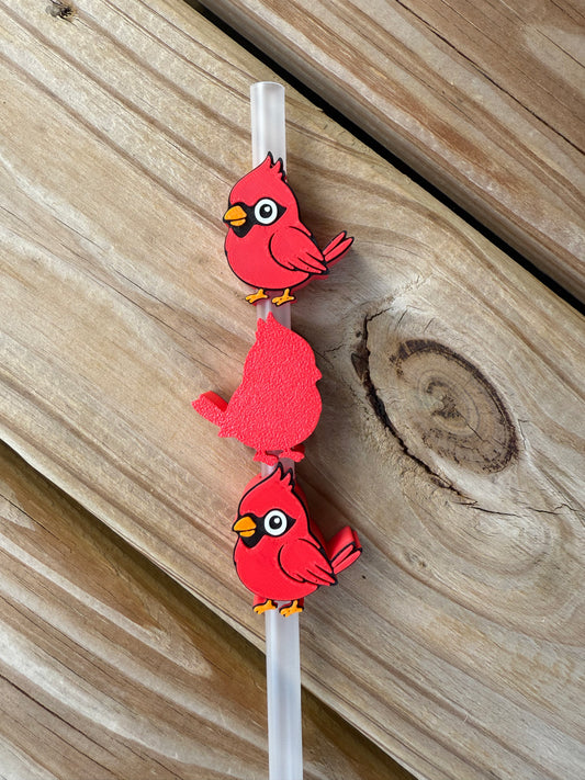 Cardinal - 3d Straw Topper