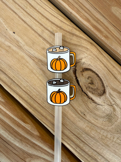 Pumpkin Spice Mug - 3d Straw Topper