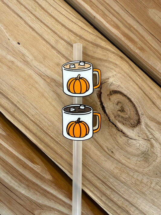 Pumpkin Spice Mug - 3d Straw Topper