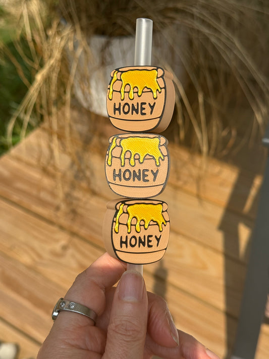 Honey Pot - 3d Straw Topper