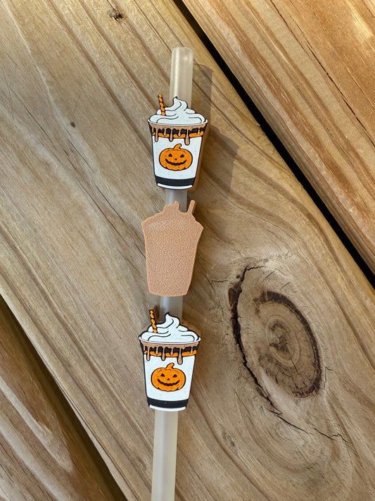 Pumpkin Spice Frozen - 3d Straw Topper