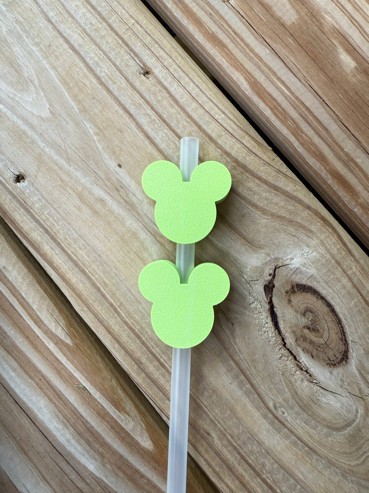Mouse Heads of Many Colors - 3d Straw Topper