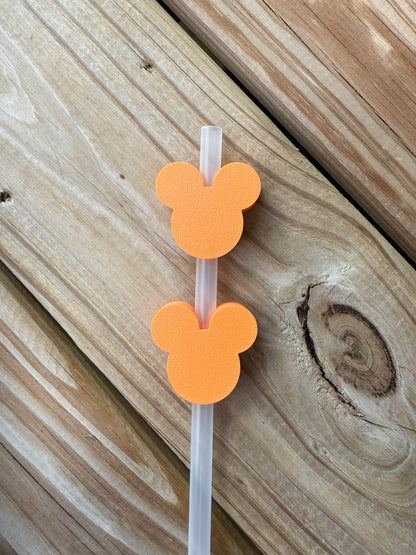 Mouse Heads of Many Colors - 3d Straw Topper