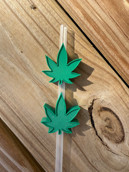 Leaves of Green - 3d Straw Topper