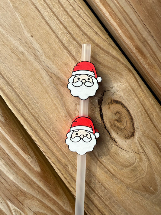 Santa - 3d Straw Topper
