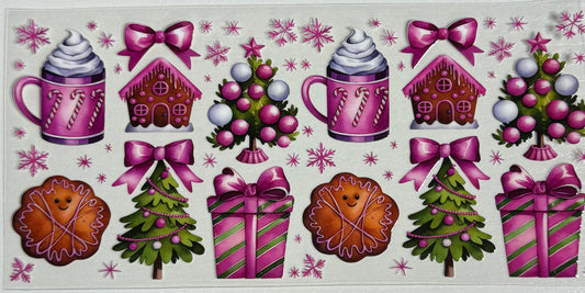 Winter (Pink Christmas w/Trees & Gifts) - Wrap