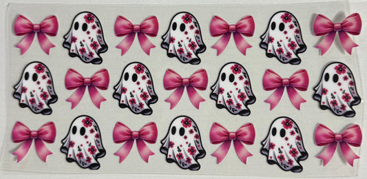 Spooky (Floral Ghost w/Outline) - Wrap