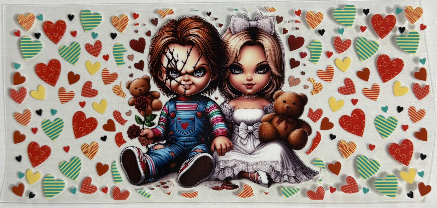 Spooky (Chucky & Tiffany w/Hearts) - Wrap