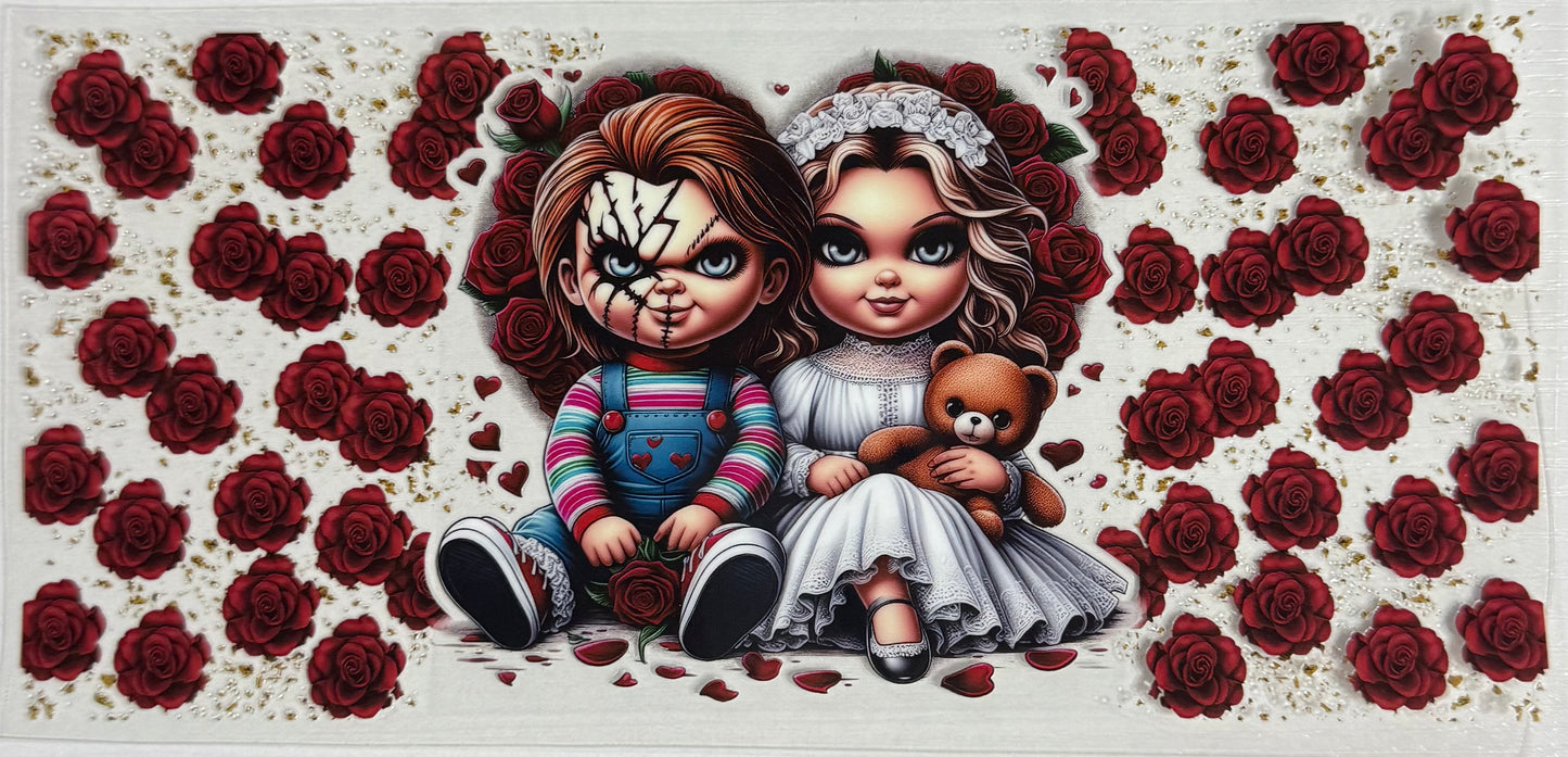 Spooky (Chucky & Tiffany w/Roses) - Wrap