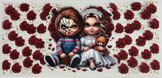 Spooky (Chucky & Tiffany w/Roses) - Wrap
