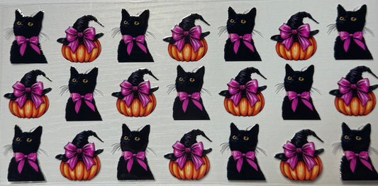 Spooky (Black Cat w/Pumpkin) - Wrap