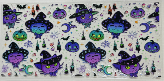 Spooky (Purple Witch Cats) - Wrap