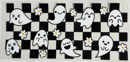 Spooky (Checker w/Ghosties) - Wrap