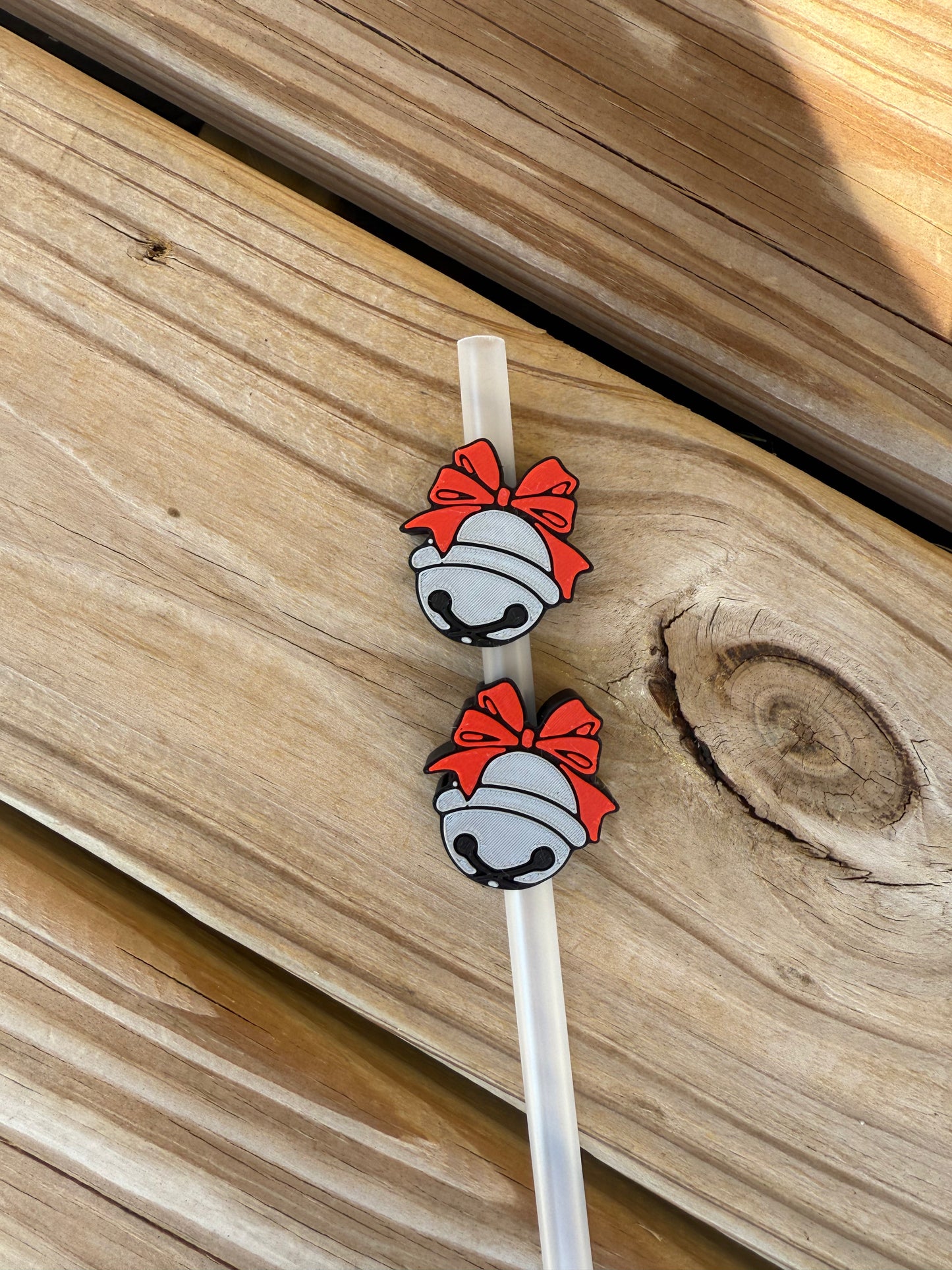 Silver Bell- 3d Straw Topper