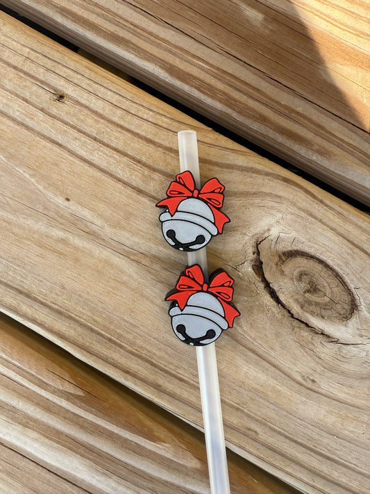 Silver Bell- 3d Straw Topper