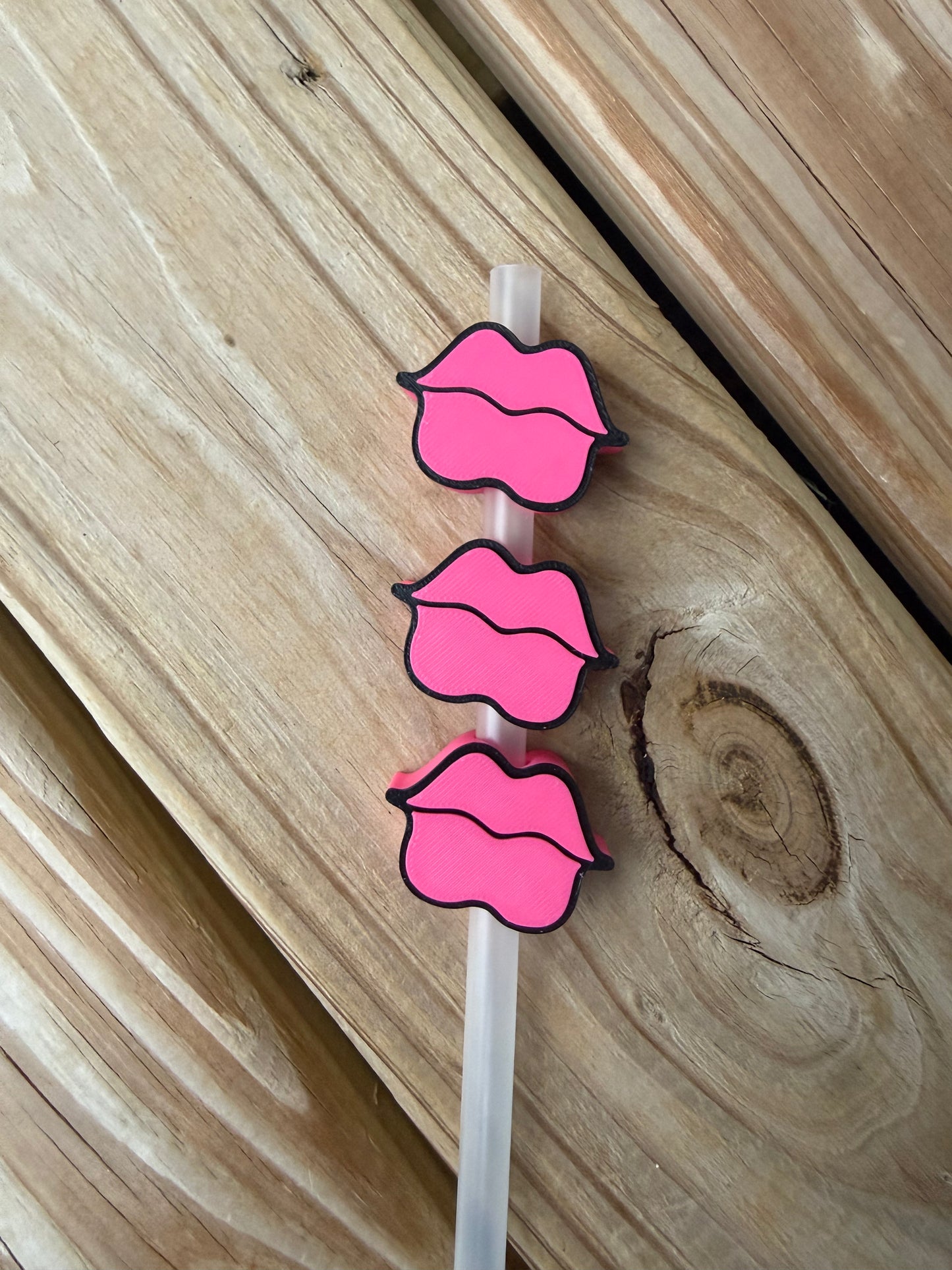 Lips - 3d Straw Topper