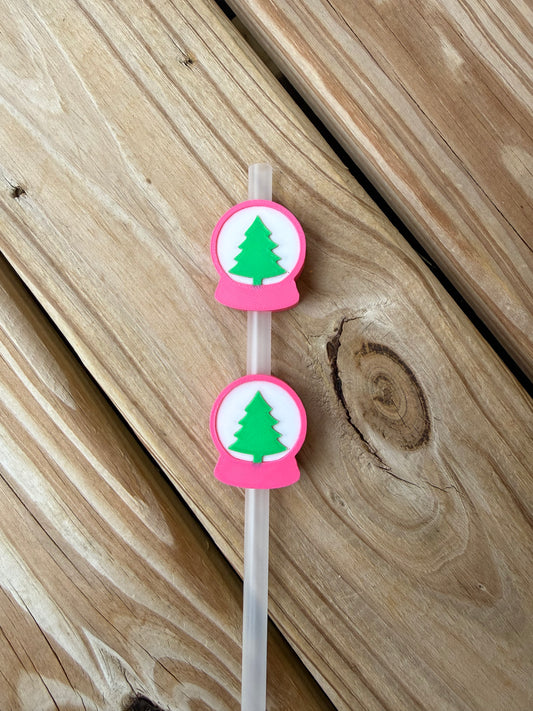 Snow Globe - 3d Straw Topper