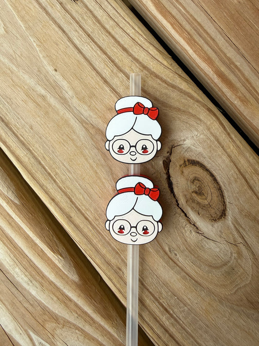 Mrs Clause - 3d Straw Topper