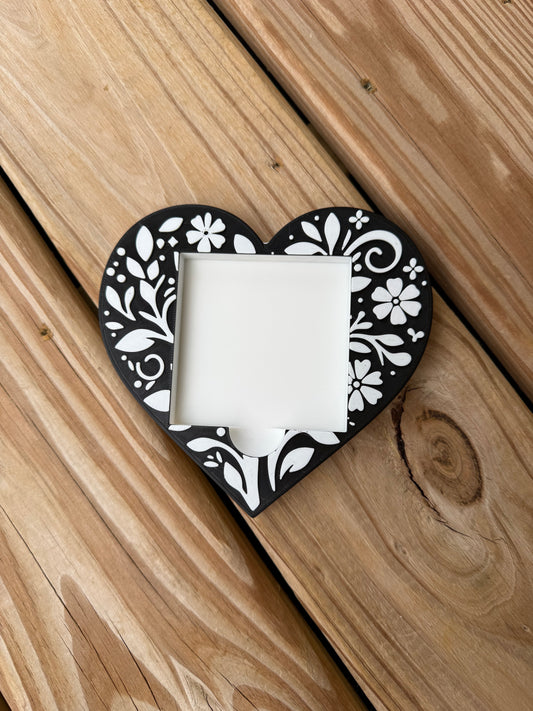 Filagree Heart - Post It Note Holder