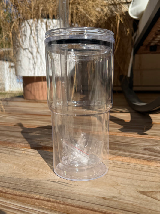 20oz Acrylic Snow Globe w/ Clear Lid - Wholesale