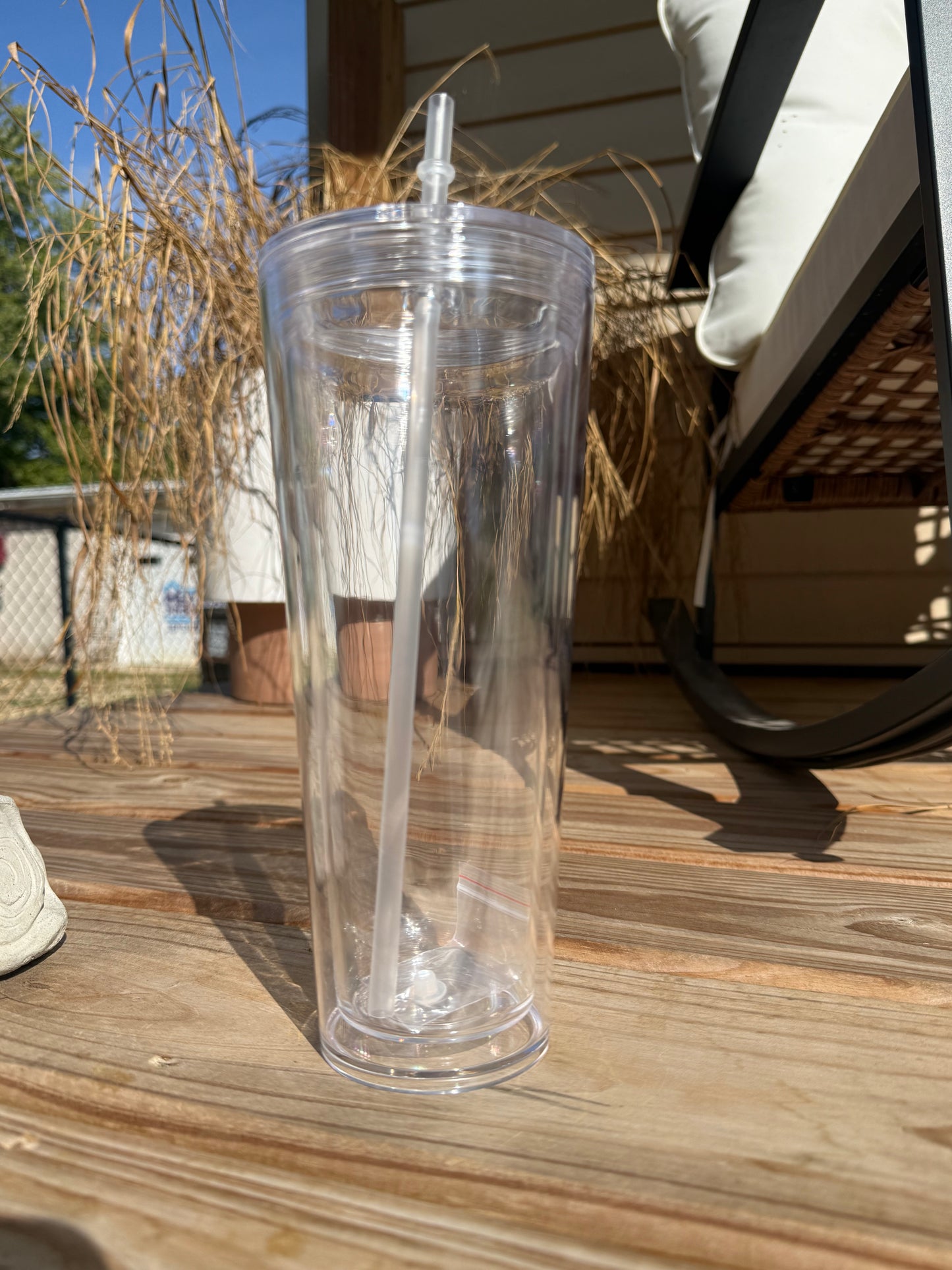 24oz Acrylic Snow Globe w/ Clear Lid - Wholesale