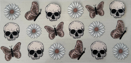 Butterfly (Skulls & Daisies)- Wrap