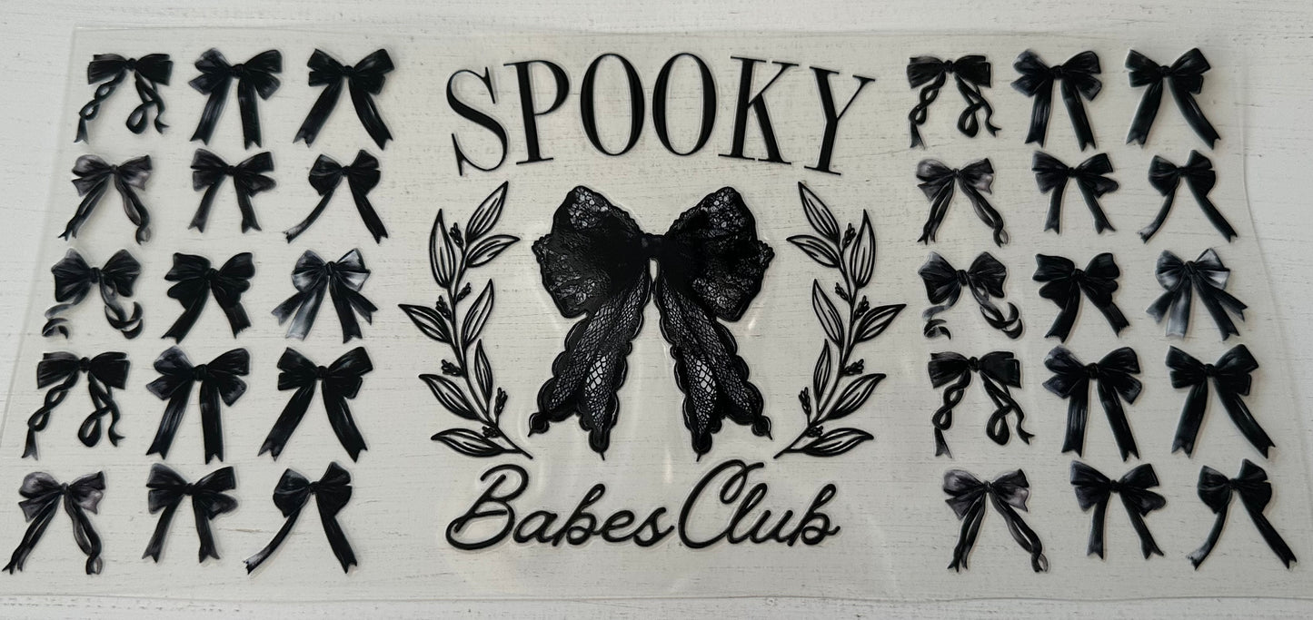 Spooky Babes Club w/Black Bows - Wrap