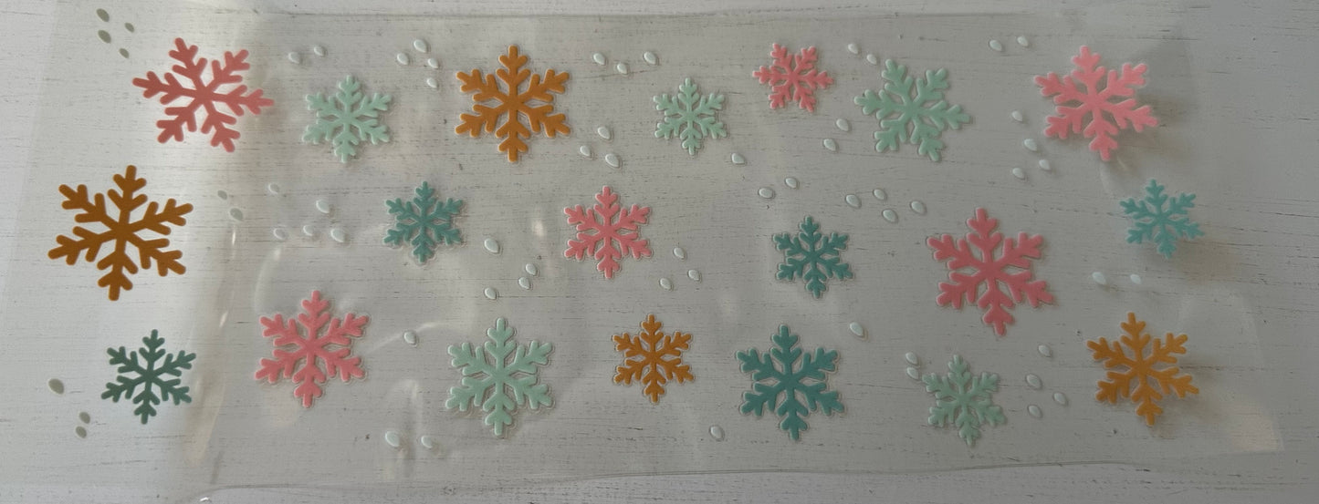 Winter (Pastel Snow Flakes) - Wrap