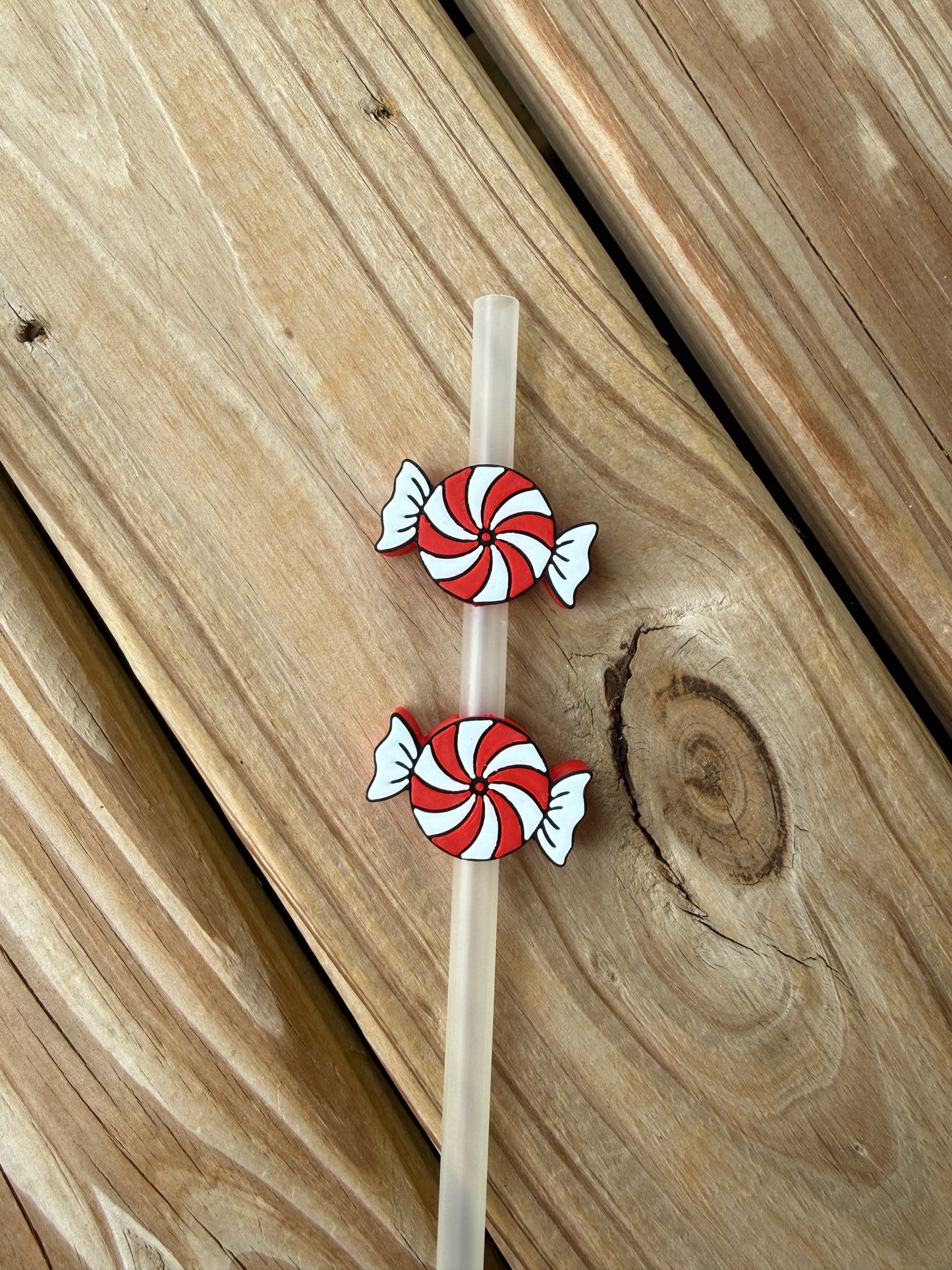 Peppermint Candy - 3d Straw Topper