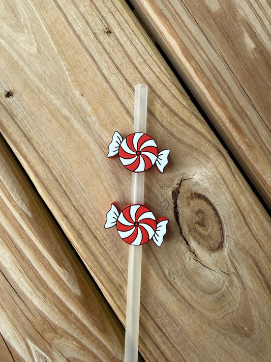 Peppermint Candy - 3d Straw Topper