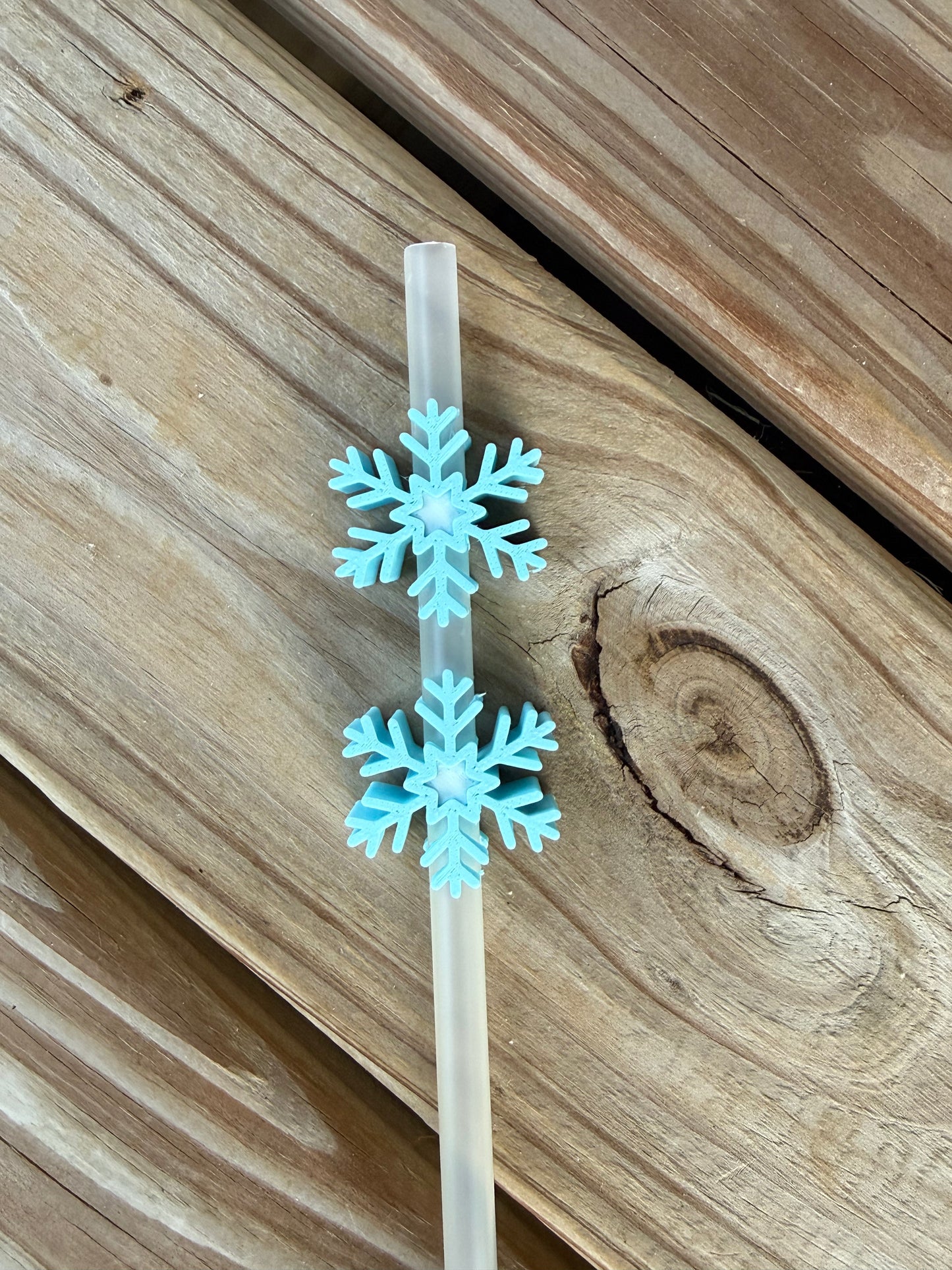 Snowflake - 3d Straw Topper