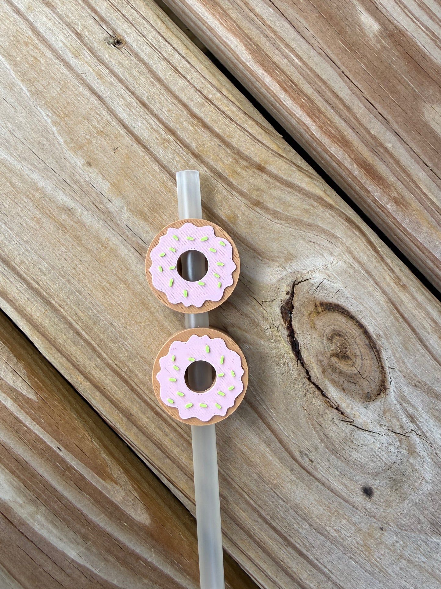 Donut - 3d Straw Topper