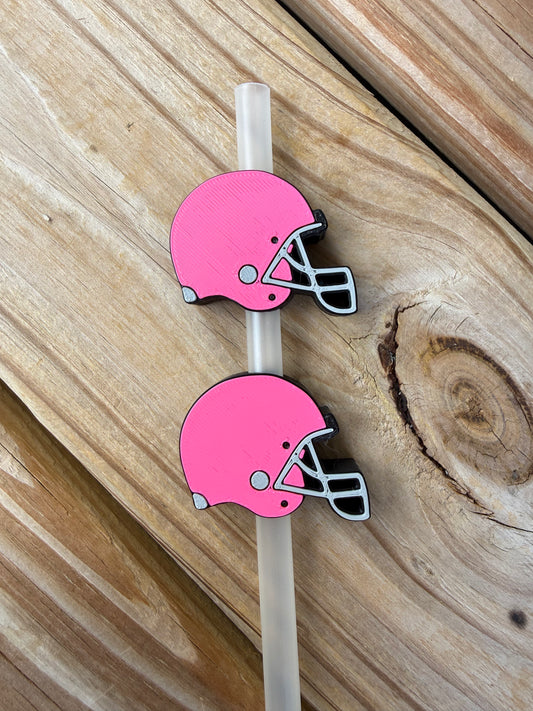 Football Helmet - 3d Straw Topper