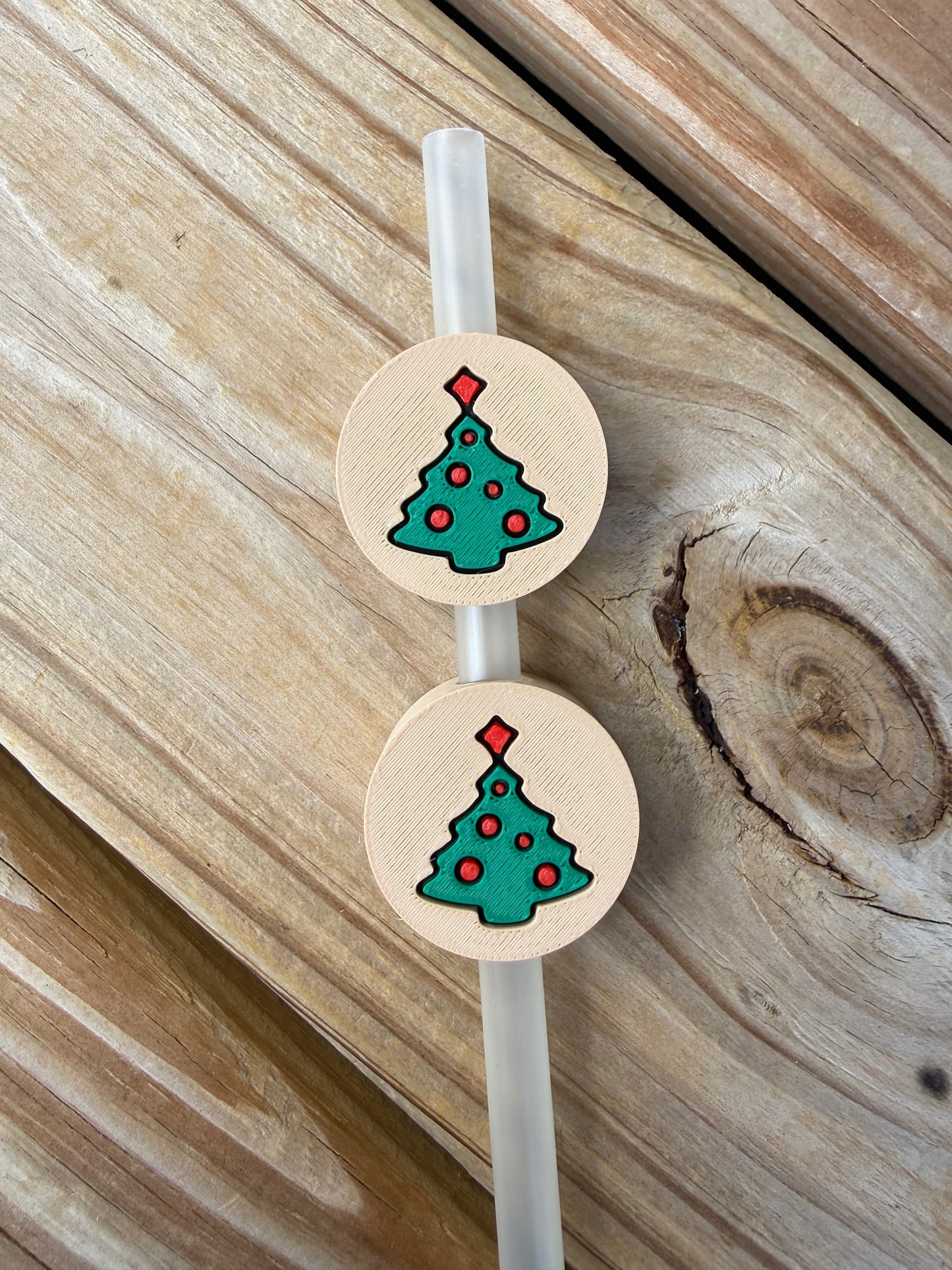Festive Sugar Cookie - 3d Straw Topper