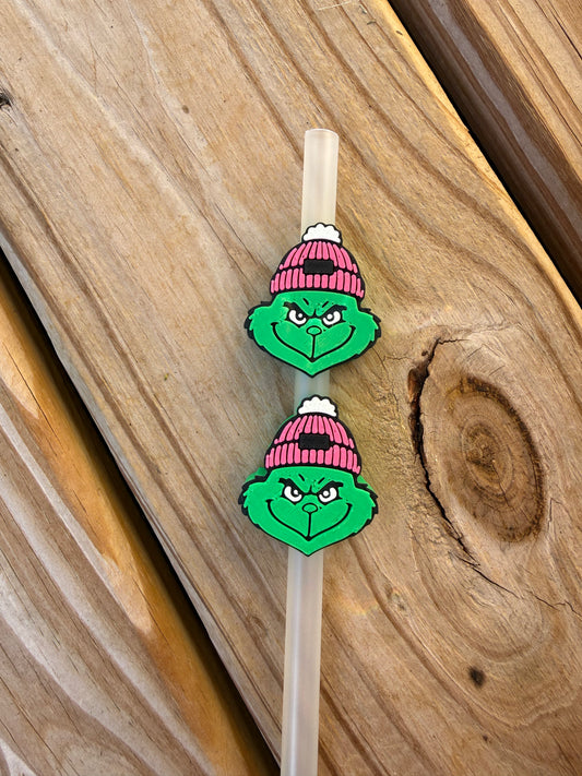 Cozy Green Guy - 3d Straw Topper