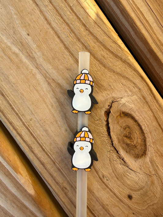 Penguin - 3d Straw Topper