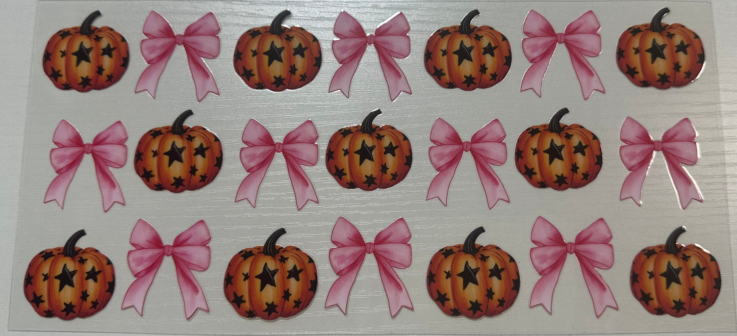 Spooky (Pumpkins & Pink Bows) - Wrap