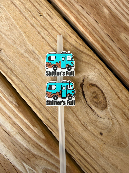 Shitters Full - 3d Straw Topper