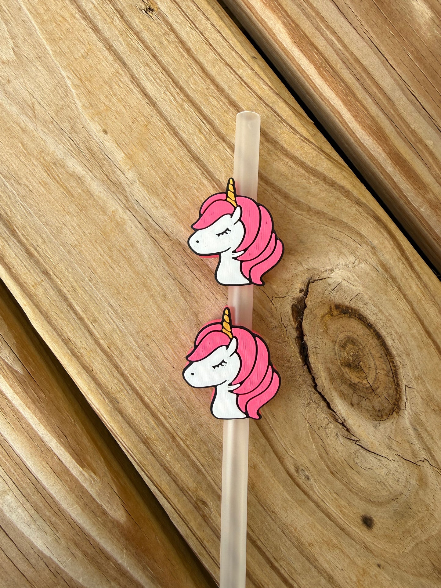Unicorn - 3d Straw Topper