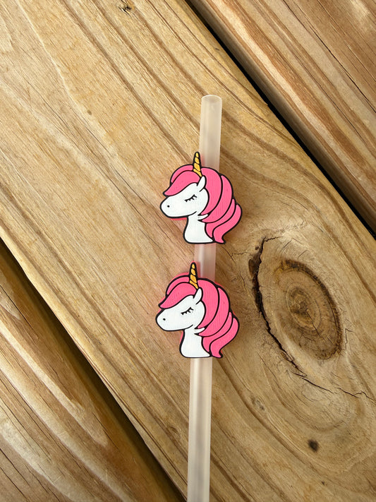 Unicorn - 3d Straw Topper