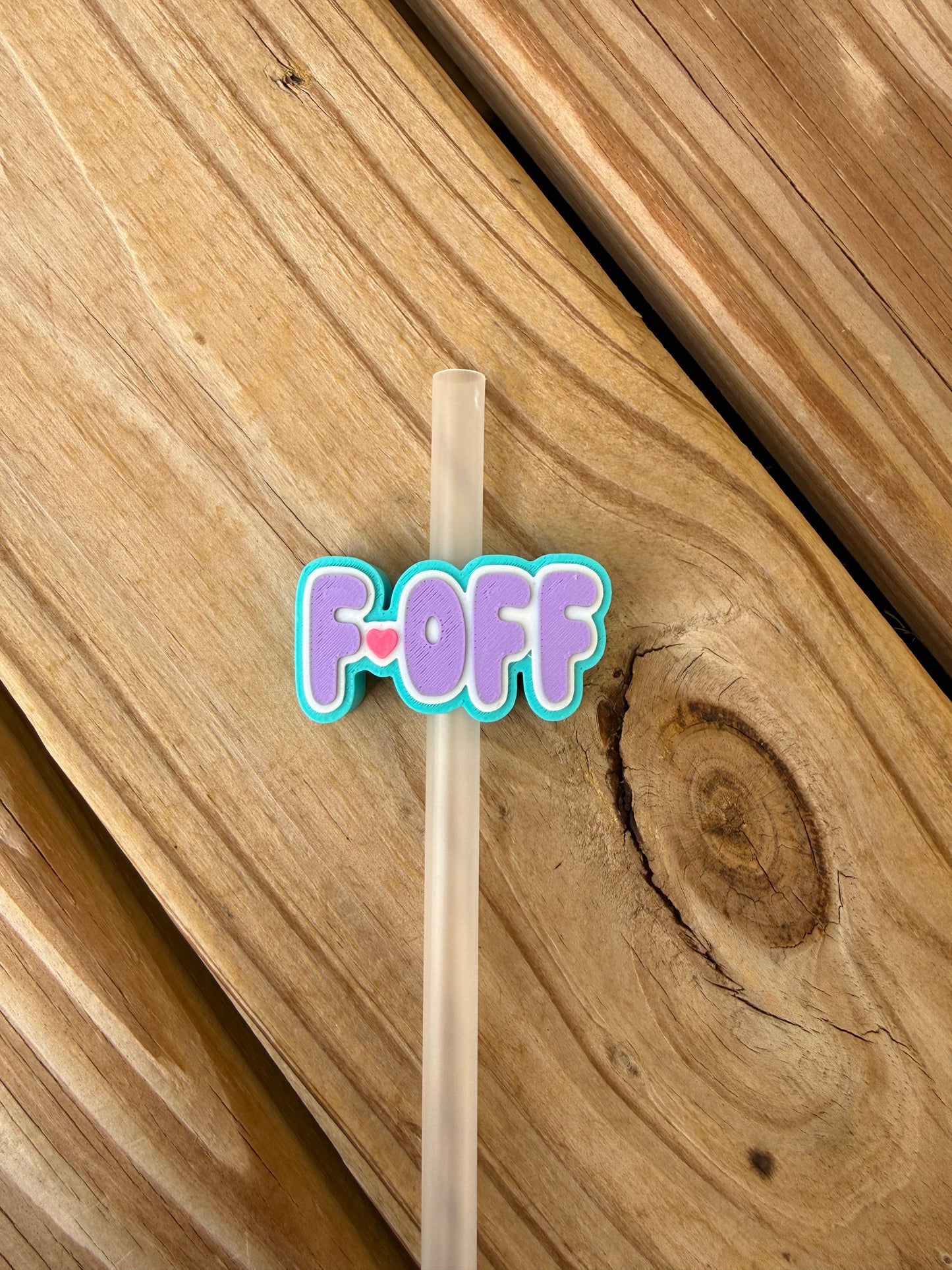 F-Off - 3d Straw Topper