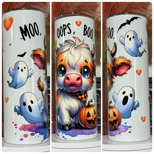 Moo, Oops, Boo - Tumbler