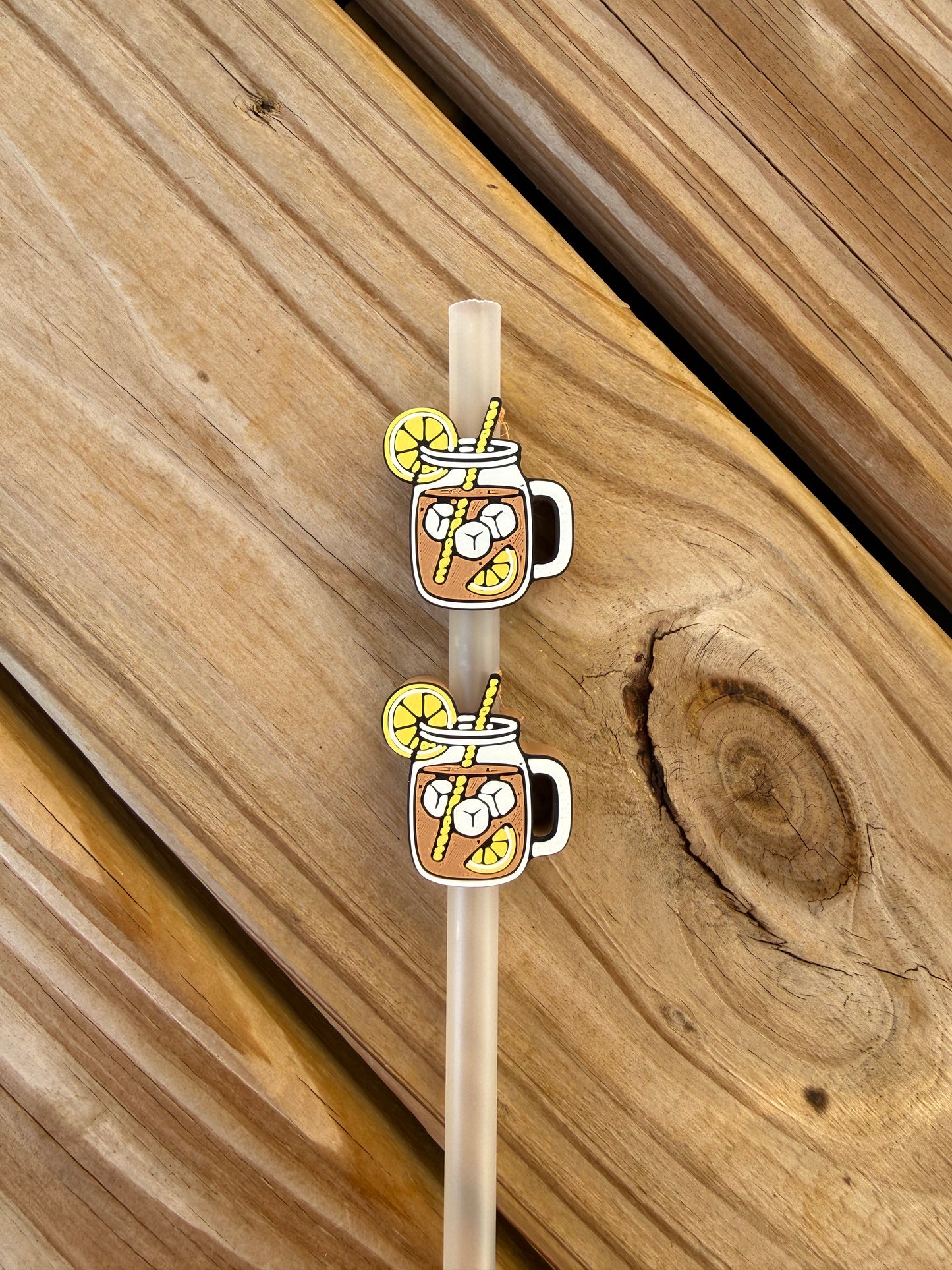 Ice Tea w/Lemon - 3d Straw Topper