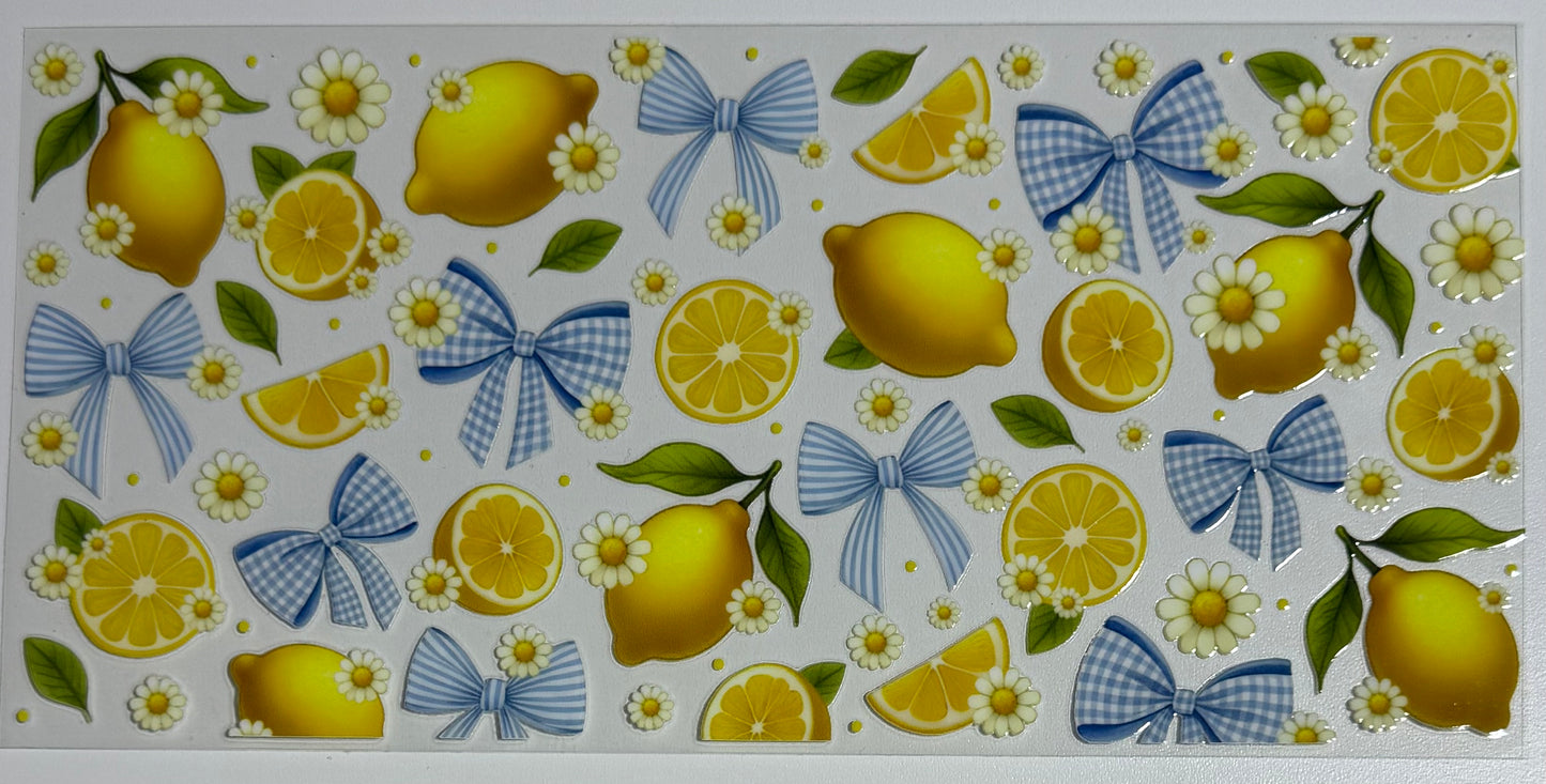 Lemon w/Blue Bows - Wrap